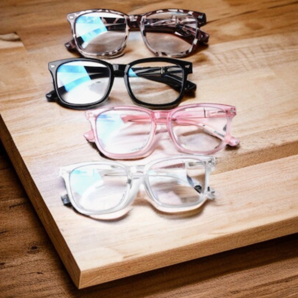 NEW 4 Pack Blue Light Blocking Glasses Square Computer Readers Eyeglasses